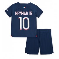 Fotbalové Dres Paris Saint-Germain Neymar Jr #10 Dětské Domácí 2023-24 Krátký Rukáv (+ trenýrky)